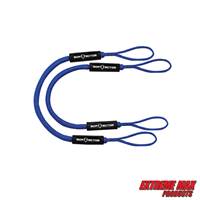 Extreme Max 3006.2568 BoatTector Bungee Dock Line Value 2-Pack - 4', Blue