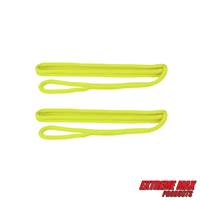 Extreme Max 3006.2599 BoatTector Premium Double Braid Nylon Fender Line Value 2-Pack - 3/8" x 6', Neon Yellow