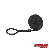 Extreme Max 3006.2807 BoatTector Twisted Nylon Fender Line Value 2-Pack - 1/4" x 6', Black