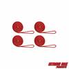 Extreme Max 3006.3008 BoatTector Double Braid Nylon Dock Line Value 4-Pack - 3/8" x 15', Red