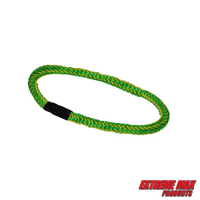 Extreme Max 3006.3183 BoatTector PWC Bungee Dock Line Extension Loop - 1', Green/Yellow (Value 4-Pack)