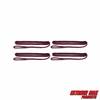 Extreme Max 3006.3392 BoatTector Premium Double Braid Nylon Fender Line Value 4-Pack - 3/8" x 6', Plum