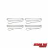 Extreme Max 3006.3398 BoatTector Premium Double Braid Nylon Fender Line Value 4-Pack - 3/8" x 6', White