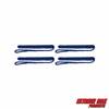 Extreme Max 3006.3415 BoatTector Premium Double Braid Nylon Fender Line Value 4-Pack - 3/8" x 6', Blue with Reflective Tracer