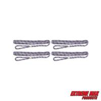 Extreme Max 3006.3418 BoatTector Premium Double Braid Nylon Fender Line Value 4-Pack - 3/8" x 6', Old Glory