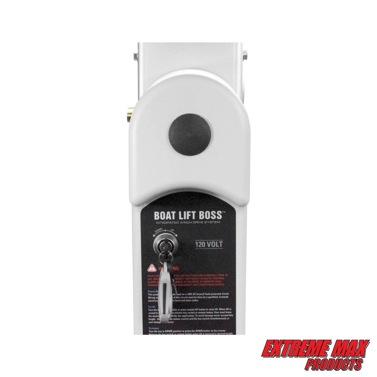 Extreme Max 3006 4577 Key Turn Boat Lift Boss Integrated Winch