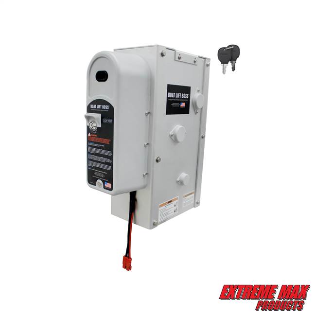 Extreme Max 3006.4656 Key Turn Boat Lift Boss Integrated Winch - 12/24V, 7500 lbs.