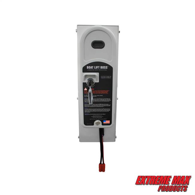 Extreme Max 3006.4656 Key Turn Boat Lift Boss Integrated Winch - 12/24V,  7500 lbs.