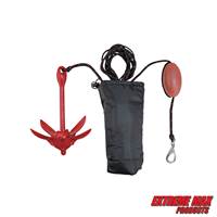 Extreme Max 3006.6548 BoatTector Complete Grapnel Anchor Kit with Storage Bag for Small Boats, Kayaks, PWC, Jet Ski, Paddle Boards, etc. - 3.5 lbs.