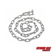 Extreme Max 3006.6575 BoatTector Stainless Steel Anchor Lead Chain - 3/16" x 4' with 1/4" Shackles