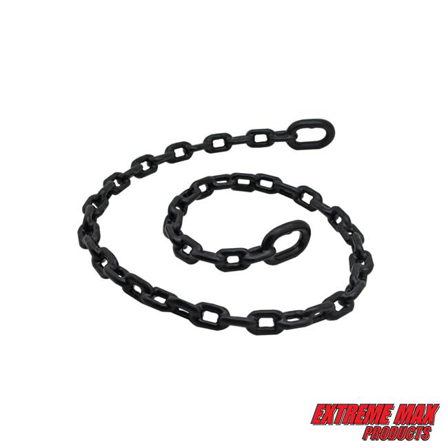 Extreme Max 3006.6593 BoatTector PVC-Coated Anchor Lead Chain - 3/16" x 4', Black