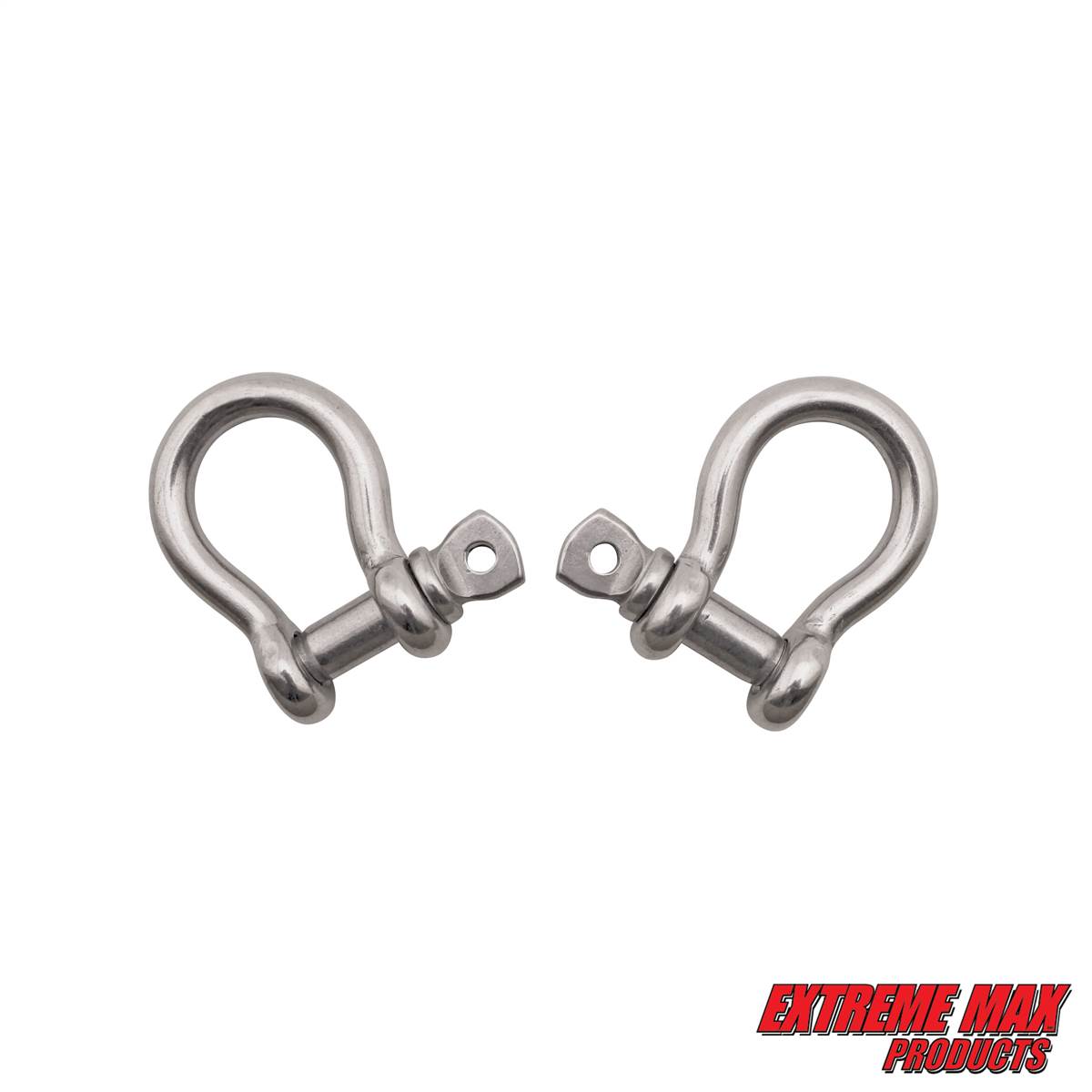 1/4 Extreme Max 3006.8366.2 BoatTector Stainless Steel Bolt-Type Anchor Shackle 2-Pack 