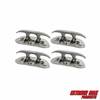 Extreme Max 3006.6631.4 Folding Stainless Steel Cleat ‰ÛÒ 4-1/2‰Û, Value 4-Pack
