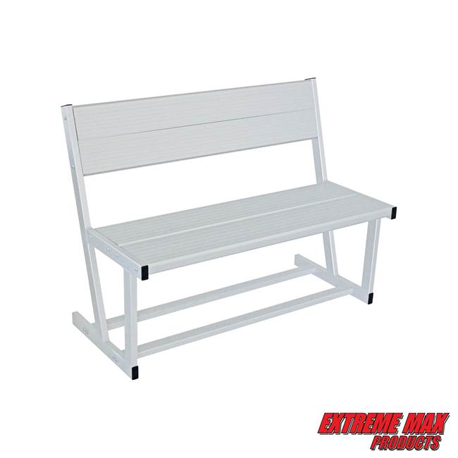 Extreme Max 3006.6641 Universal Aluminum Dock and Patio Bench