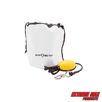 Extreme Max 3006.6868 BoatTector All-in-One PWC Sand Anchor and Buoy Kit with 6' Rope and Snap Hook - White