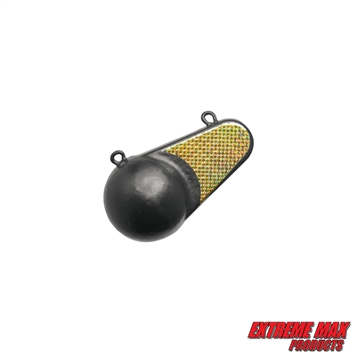 Extreme Max 3006.6877 Coated Keel-Style Downrigger Weight -  10 lbs. with Gold Flash