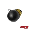 Extreme Max 3006.6888 Coated Ball-with-Fin Downrigger Weight - 10 lbs. with Gold Flash