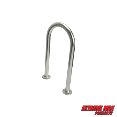 Extreme Max 3006.6889 Universal Aluminum Hand Rail for Pool, Hot Tub, Dock & Deck - 24" H x 13" W