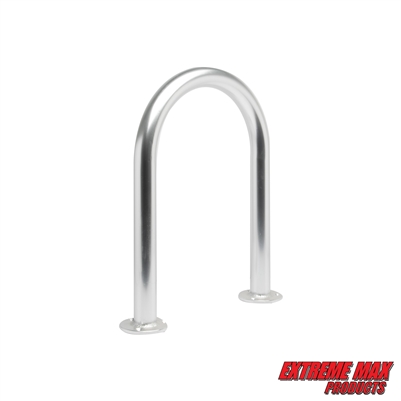 Extreme Max 3006.6892 Universal Aluminum Hand Rail for Pool, Hot Tub, Dock & Deck - 18" H x 13" W