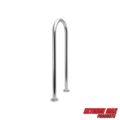 Extreme Max 3006.6912 Universal Aluminum Hand Rail - 36" x 13" Safety Grab Bar for Pool, Hot Tub, Dock, Deck & Patio - Outdoor Rust-Resistant Assist Rail for Steps & Entry