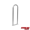 Extreme Max 3006.6915 Universal Aluminum Hand Rail with Base for Pool, Hot Tub, Dock & Deck - 42" H x 13" W