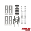 Extreme Max 3006.7024 8" Galvanized Swivel-Top Bunk Bracket with Hardware for 3" x 3" Trailer - 4-Pack