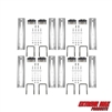 Extreme Max 3006.7052 10" Galvanized Swivel-Top Bunk Bracket with Hardware for 3" x 3" Trailer - 8-Pack