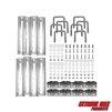 Extreme Max 3006.7078 12" Galvanized Swivel-Top Bunk Bracket with Hardware for 2" x 3" Trailer - 8-Pack