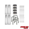 Extreme Max 3006.7084 12" Galvanized Swivel-Top Bunk Bracket with Hardware for 3" x 3" Trailer - 4-Pack