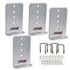 Extreme Max 3006.7112 Vertical Pontoon Bunk Bolster L-Bracket - Set of 4