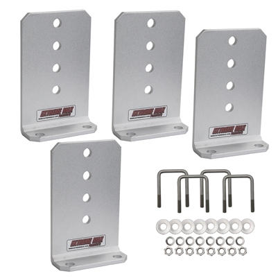 Extreme Max 3006.7112 Vertical Pontoon Bunk Bolster L-Bracket - Set of 4