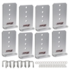 Extreme Max 3006.7115 Vertical Pontoon Bunk Bolster L-Bracket - Set of 8
