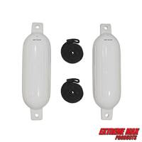 Extreme Max 3006.7201 BoatTector Fender Value 2-Pack - 6.5" x 22", White