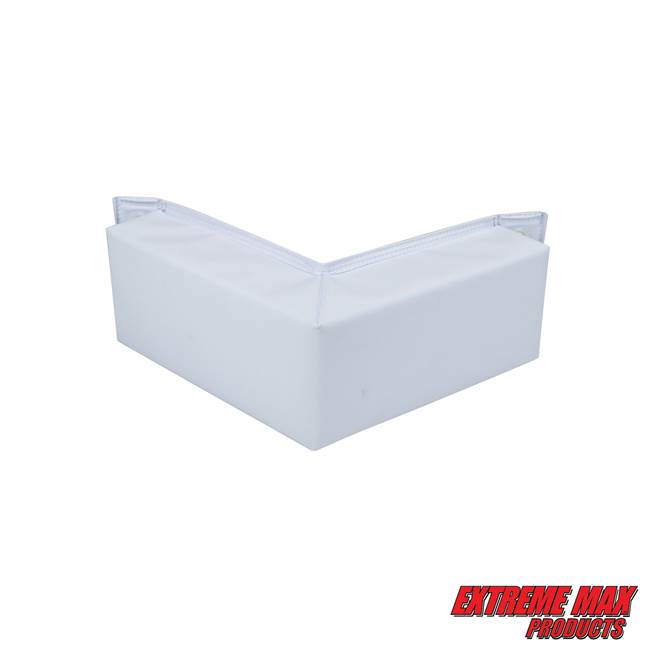 Extreme Max 3006.7255 BoatTector Corner Dock Bumper - Small (10" x 10" x 4" x 2.5"), White