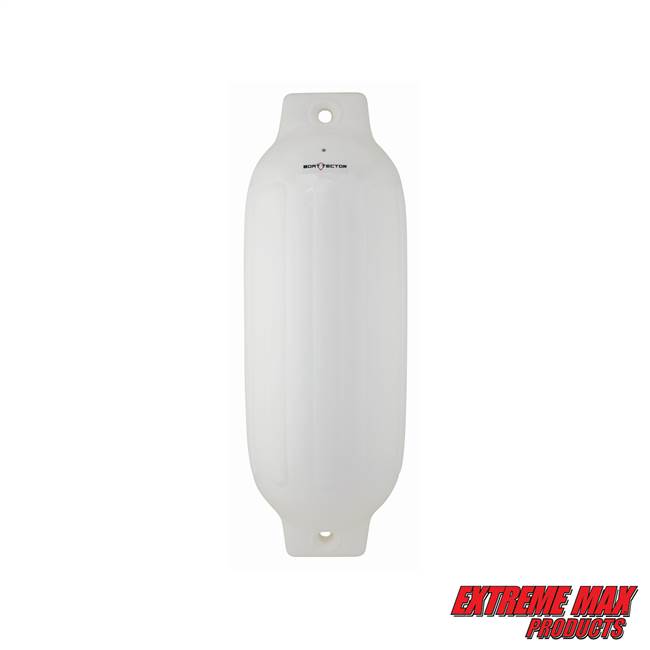 Extreme Max 3006.7291 BoatTector Inflatable Fender, 8.5" x 27" - White