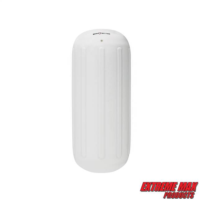 Extreme Max 3006.7297 BoatTector Hole Through the Middle Inflatable Fender, 6.5" x 15" - White