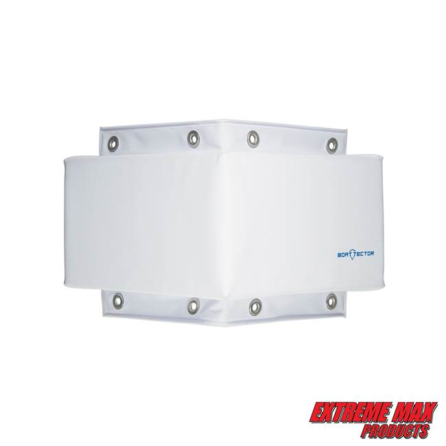 Extreme Max 3006.7333 BoatTector Corner Dock Bumper - Large (12" x 12" x 6" x 4"), White