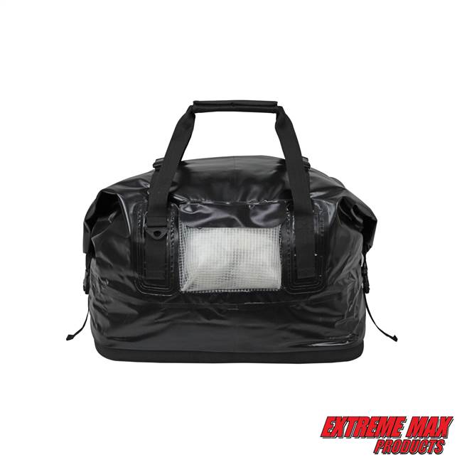 Extreme Max 3006.7336 Dry Tech Water-Resistant Roll-Top Duffel Bag - 70 Liter, Black
