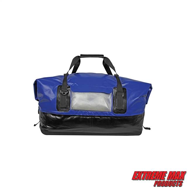 Extreme Max 3006.7345 Dry Tech Water-Resistant Roll-Top Duffel Bag - 110 Liter, Blue