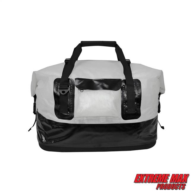 Extreme Max 3006.7348 Dry Tech Water-Resistant Roll-Top Duffel Bag - 70 Liter, Clear