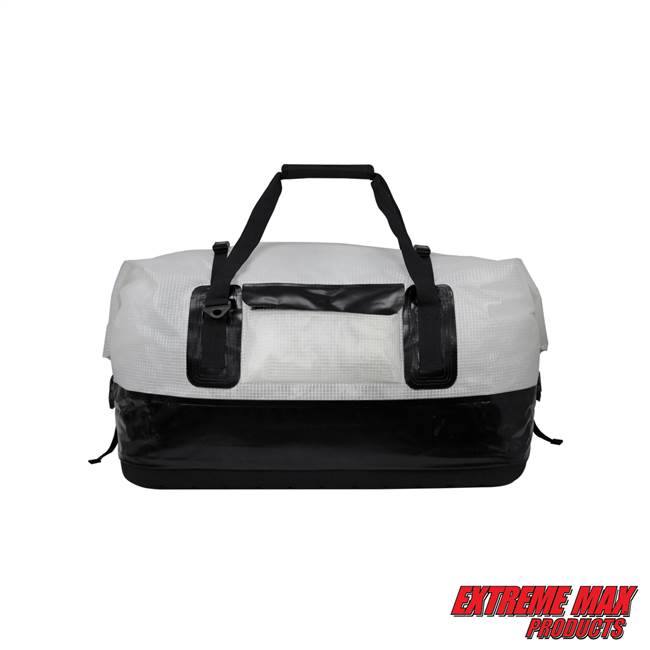 Extreme Max 3006.7351 Dry Tech Water-Resistant Roll-Top Duffel Bag - 110 Liter, Clear