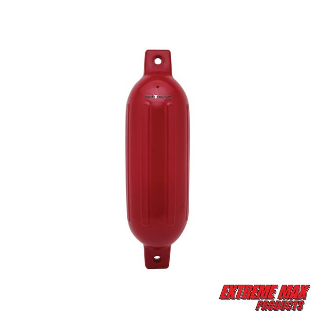 Extreme Max 3006.7387 BoatTector Inflatable Fender - 4.5" x 16", Bright Red