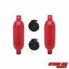 Extreme Max 3006.7432 BoatTector Fender Value 2-Pack - 4.5" x 16", Bright Red