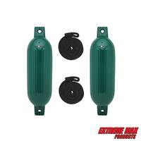 Extreme Max 3006.7441 BoatTector Fender Value 2-Pack - 4.5" x 16", Forest Green