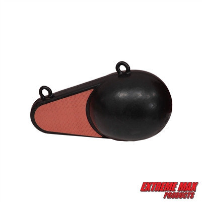 Extreme Max 3006.8194 Coated Keel-Style Downrigger Weight - 4 lbs. with Red Flash
