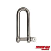 Extreme Max 3006.8201 BoatTector Stainless Steel Long D Shackle - 1/4"