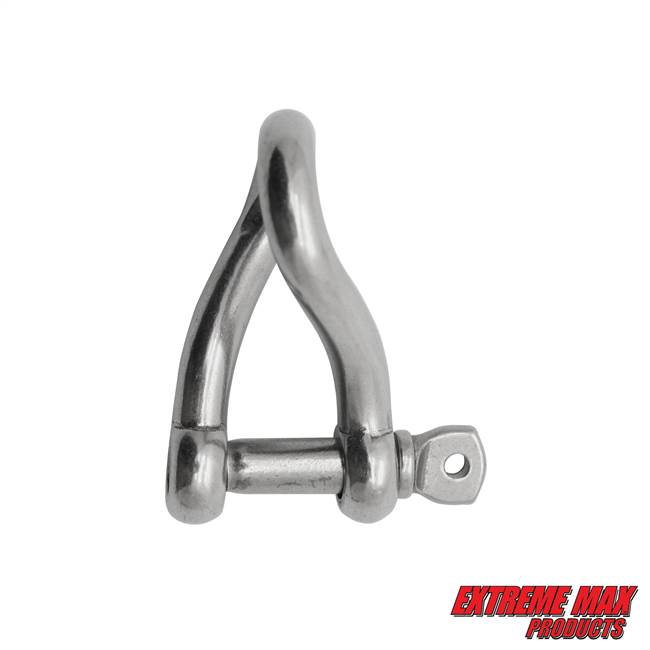 Extreme Max 3006.8213 BoatTector Stainless Steel Twist Shackle - 1/4"