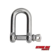Extreme Max 3006.8237 BoatTector Stainless Steel D Shackle - 1/4"