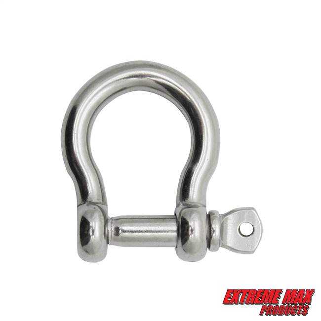 Extreme Max 3006.8288 BoatTector Stainless Steel Bow Shackle - 1/4"