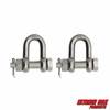 Extreme Max 3006.8339.2 BoatTector Stainless Steel Bolt-Type Chain Shackle - 1/4", 2-Pack